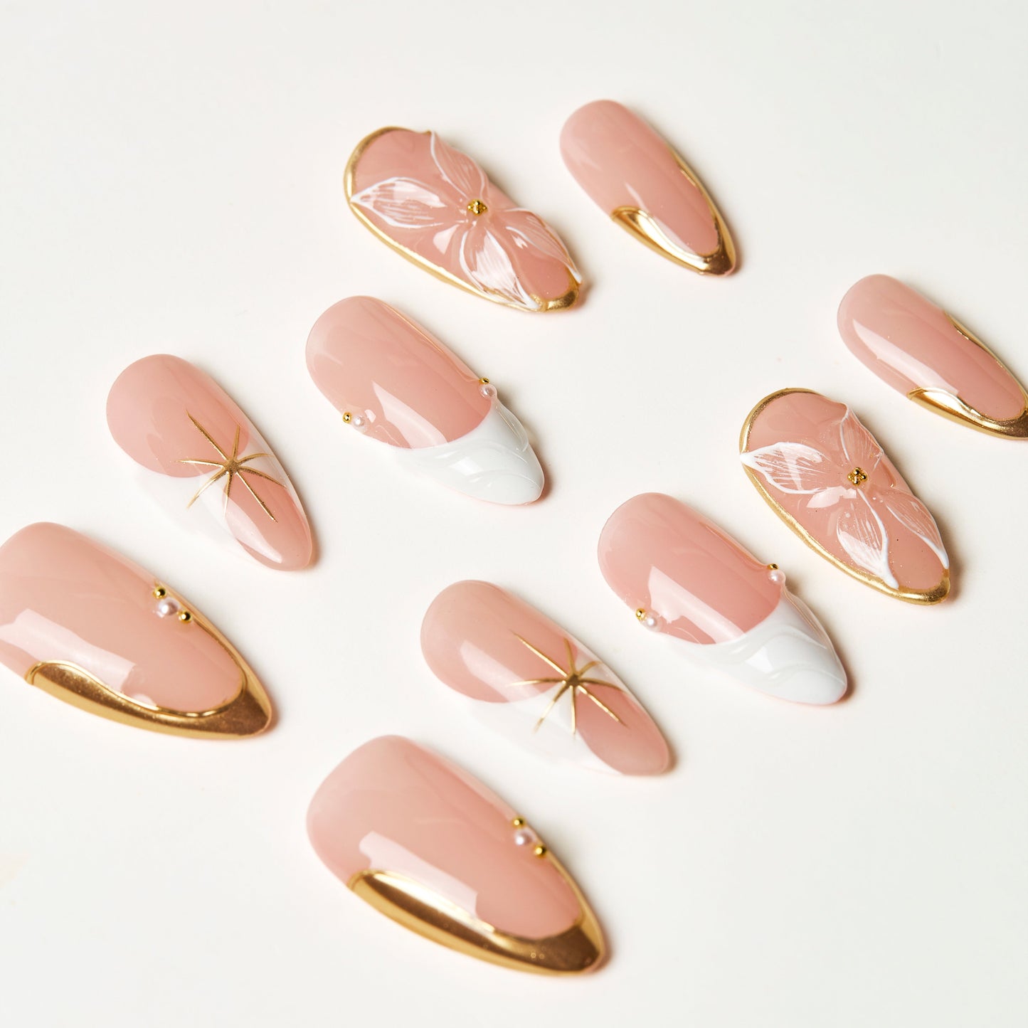 Golden-bloom-handmade-press-on-nails-bout-dart-studio-product-2