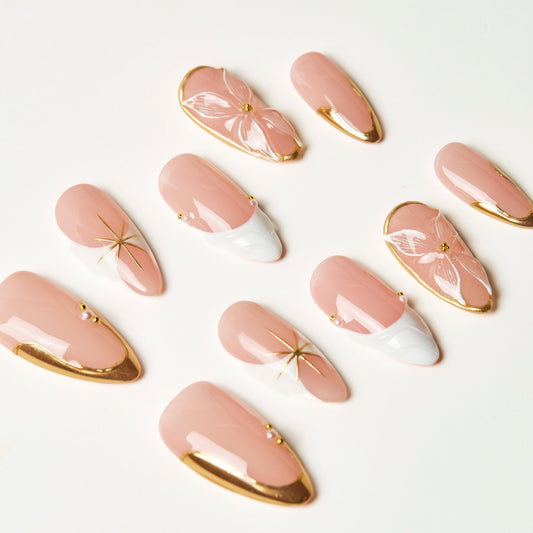 Golden-bloom-handmade-press-on-nails-bout-dart-studio-product-2